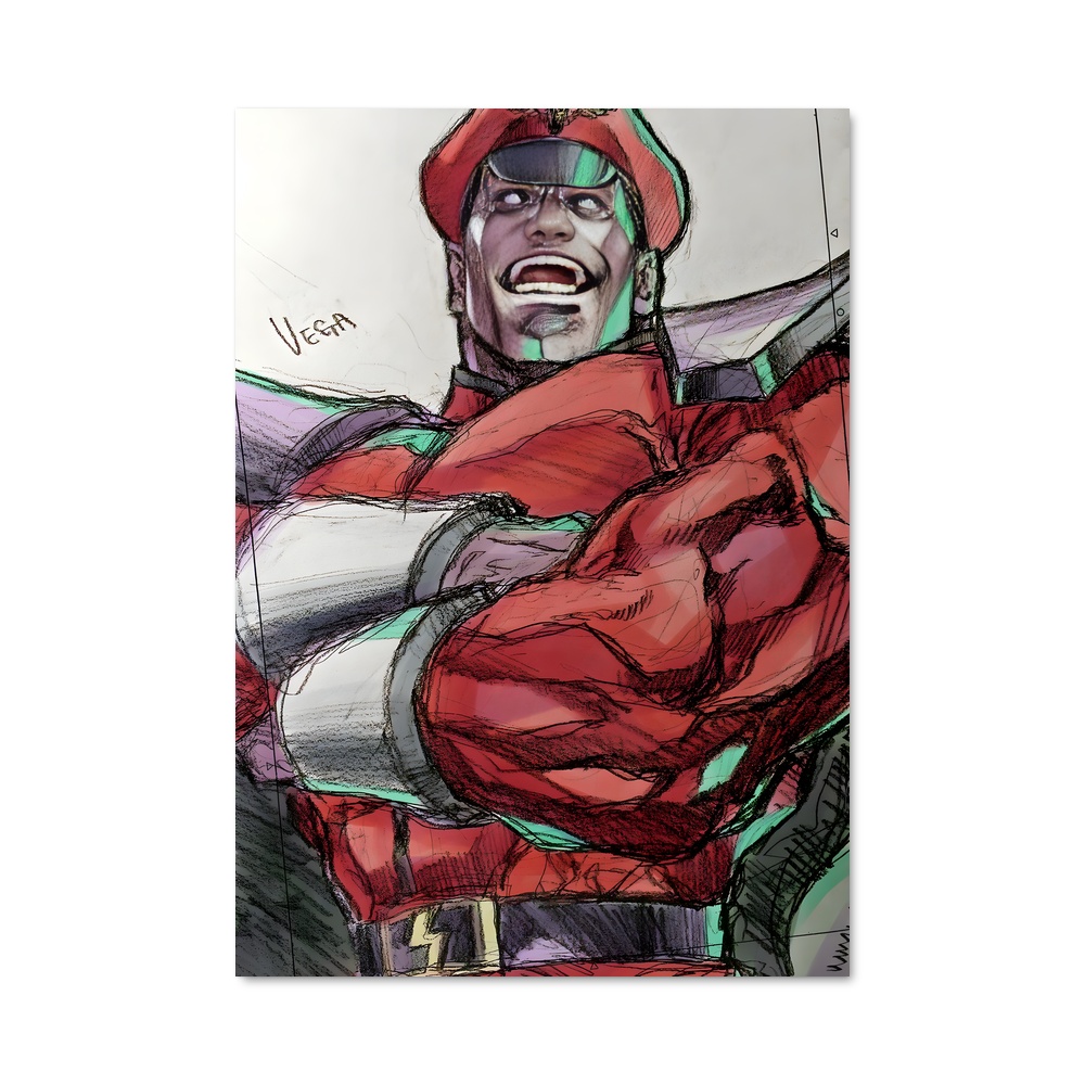 Poster bison illustration – affiche Street Fighter